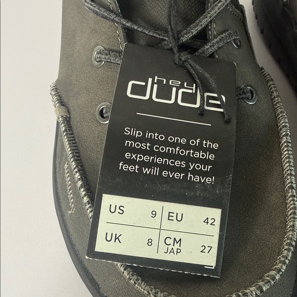 HEY DUDE Gray High-Top Boots - Picture 4 of 4